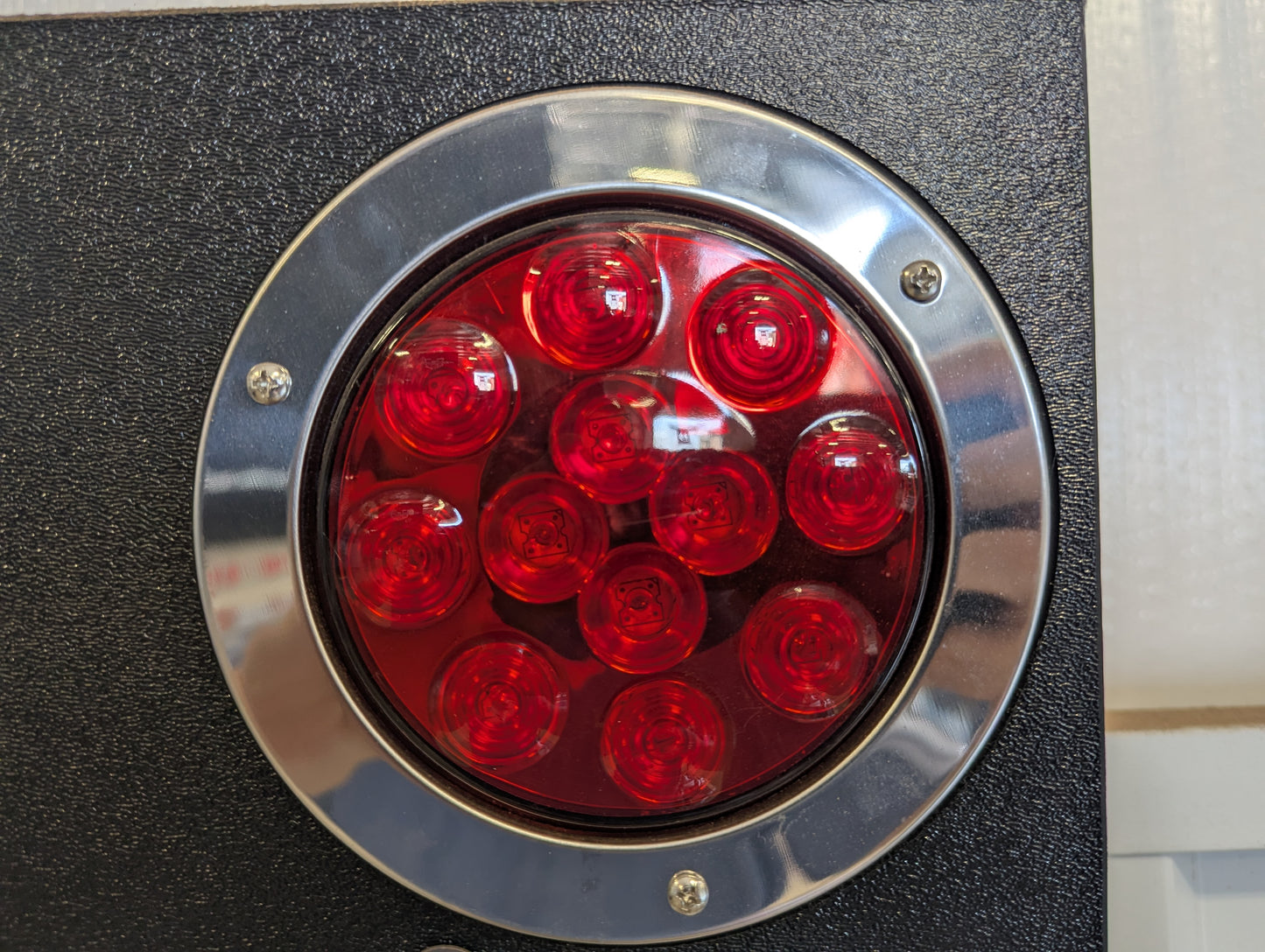 Brake Light Chrome Trim Ring - 4 inch Round Brake Light