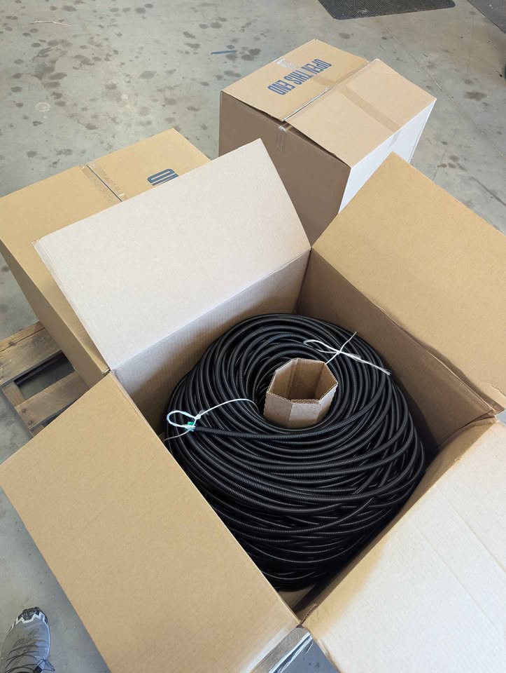 Black Split Loom Wire Tubing, Sold by the Foot – 1/4 in., 3/8 in., 1/2 in.