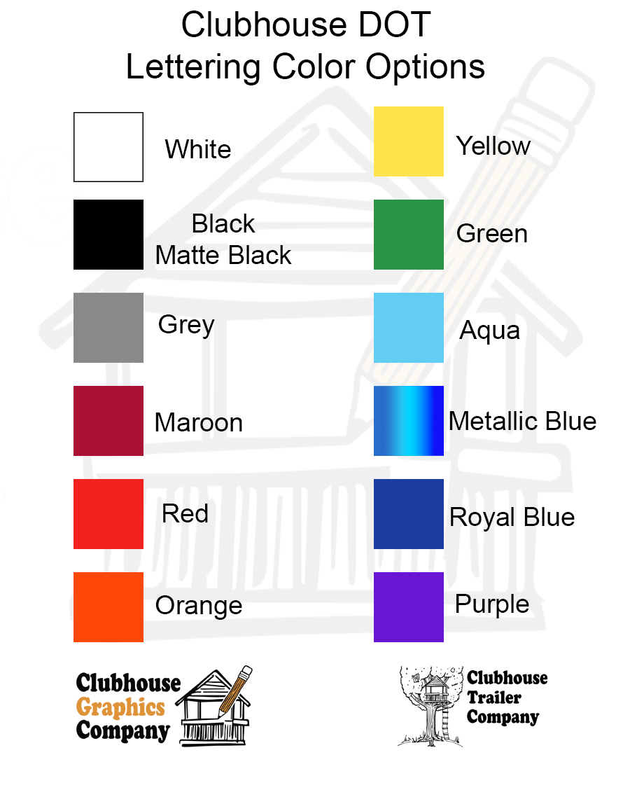 Custom DOT Lettering