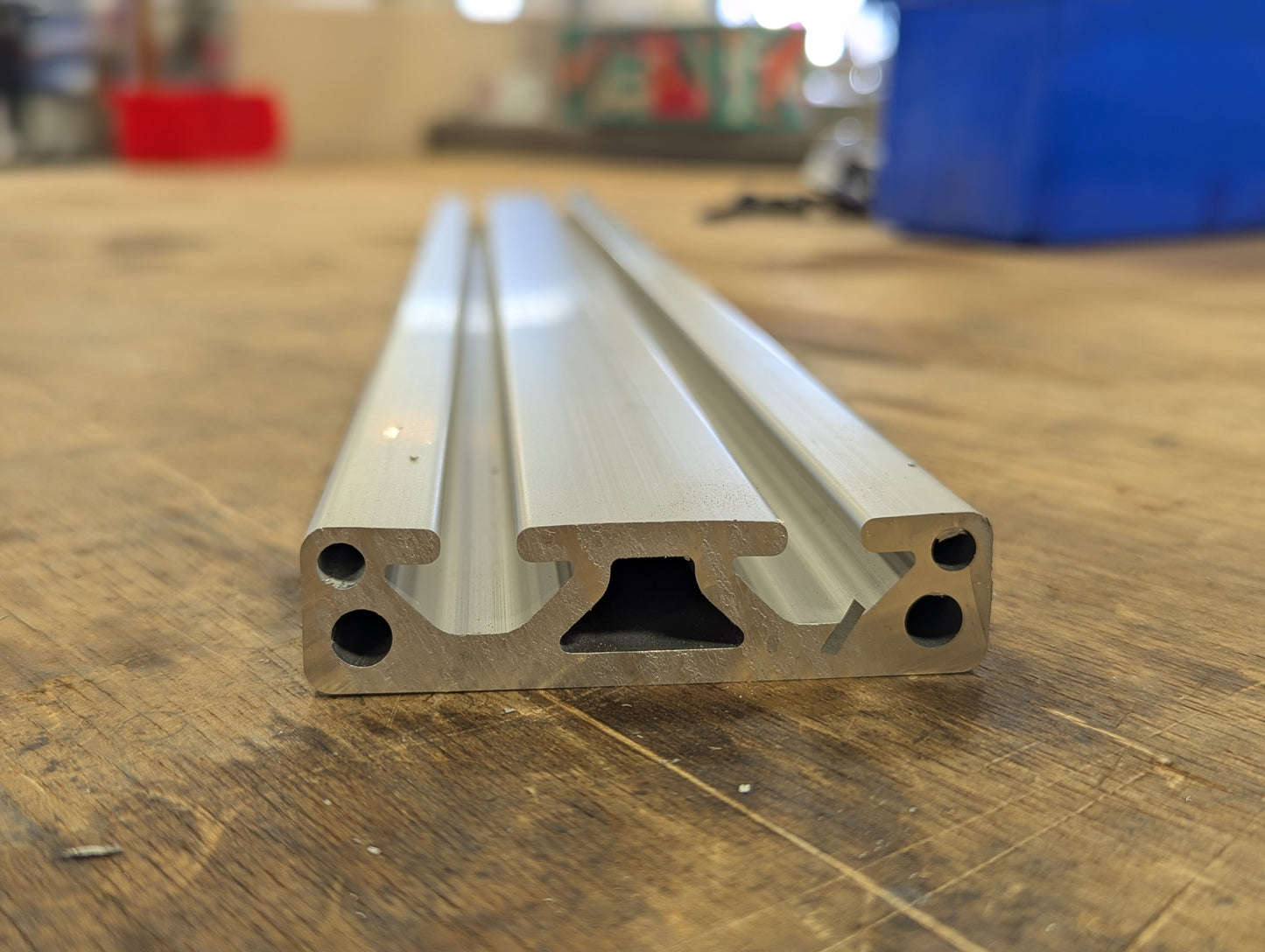 Extruded Aluminum 3" x 0.75" T-Slotted Profile - Open 1 Side - Smooth - Cut to Length